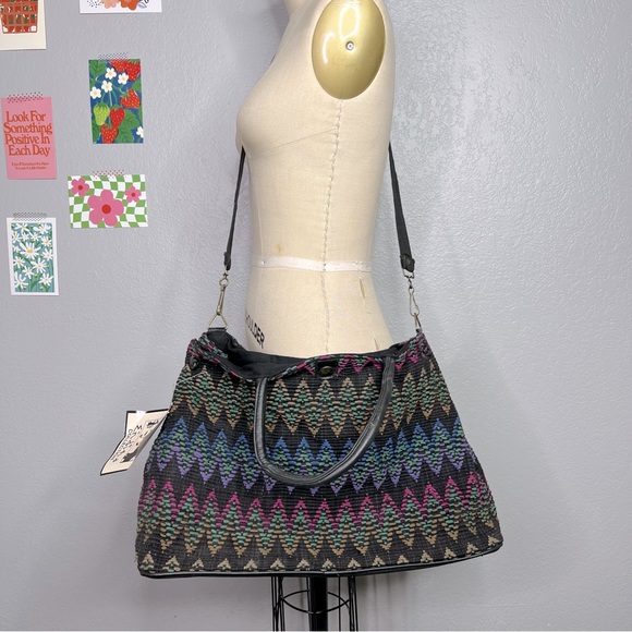 Vintage NWT bohemian weekend crossbody burgle bag - Picture 2 of 7